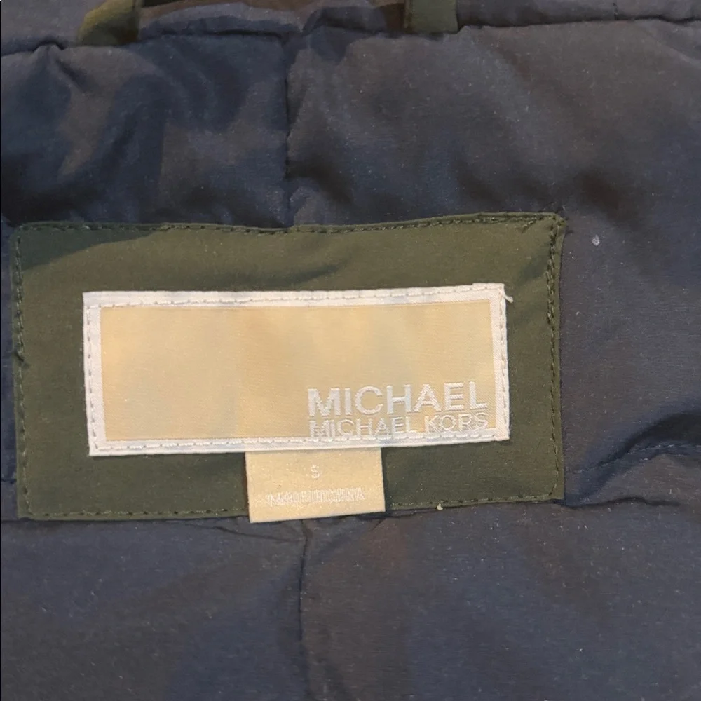 Michael Kors, Ivy Missy Coat Down Parka Jacket, Ivy Green, Women Size S